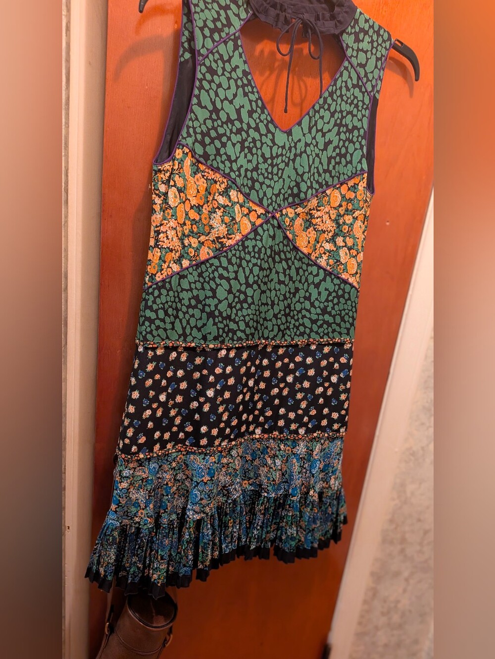 Size S Coach Applique Collage Dress